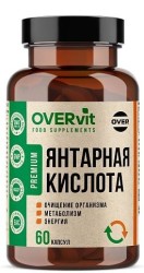 Янтарная кислота OVERvit БАД 60 шт. капс. 400 мг
