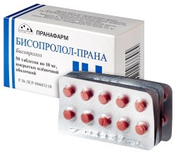 Бисопролол-Прана табл. п/о пленочной 10 мг 50 шт.