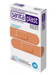 Лейкопластырь Sanitaplast Некст стандартный на нетканой основе р. 1.9смx7.2см 20 шт.