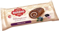 Рулет бисквитный Яшкино черничный 200 г