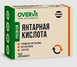 Янтарная кислота OVERvit БАД 30 шт. капс. 400 мг