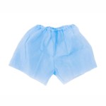 Трусы процедурные, р. 56-58 25 г/м2 38 см модель №1 укороченные с разрезом (для колоноскопии/колонотерапии) нестерильные голубые