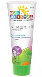 Крем детский Мир детства под подгузник с цинком 90 мл