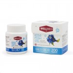 Рыбий жир детский Кидс фиш ойл, Wellmed ch (Веллмед) капсулы 0.2 г 200 шт с 3-х лет