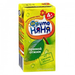 Сок Фрутоняня яблоко прямого отжима с 3 мес 170 мл