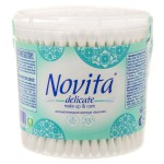 Ватные палочки, Novita (Новита) 200 шт деликейт банка