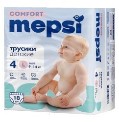 Подгузники-трусики 18 шт. Mepsi Комфорт 9-14 кг р. L