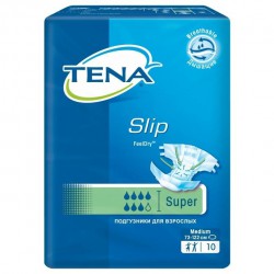 Подгузники для взрослых Tena слип супер 10 шт.