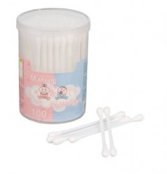 Ватные палочки Малыш энд Малышка 100 шт.