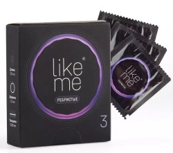 Презервативы Like Me ребристые 3 шт.