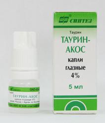 Таурин-АКОС капли глазн. 4% 5 мл 1 шт.