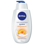 Гель-уход для душа, Nivea (Нивея) 750 мл арт. 80868 крем и абрикос флакон с дозатором