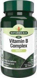 Витамины группы B (B-Complex) Natures Aid БАД 90 шт. табл. 380 мг