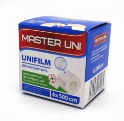 Лейкопластырь Master Uni Юнифилм на полимерной основе р. 4смх500см 1 шт.