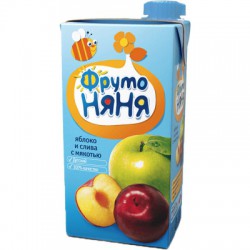 Сок Фрутоняня яблоко слива с мякотью нектар с 5 мес. 500 мл